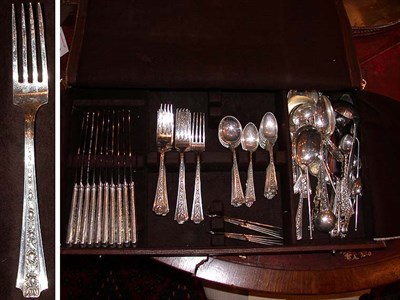 Lot 388 - Sterling Silver Flatware Service Approximately...