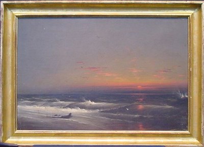 Lot 56 - James Hamilton 1819-1878 SHORE AT TWILIGHT,...