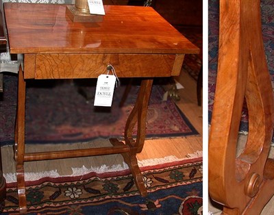 Lot 500 - Biedermeier Style Birch Sewing Table