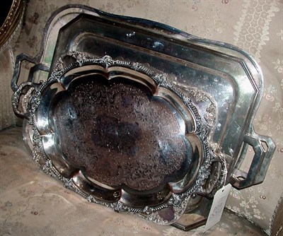 Lot 378A - Group of Four Silver Plated Trays