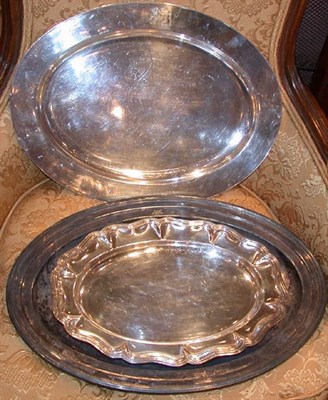 Lot 379A - Group of Ten Silver Plated Trays