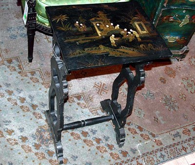 Lot 204A - Chinese Lacquered Side Table
