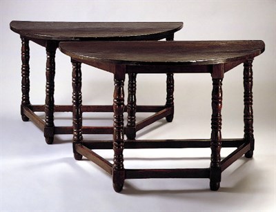 Lot 136 - Pair of Italian Baroque Walnut Consoles 18th...