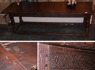 Lot 175 - Provincial English Oak Refectory Table Early...