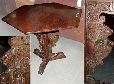 Lot 180 - Italian Renaissance Style Walnut Side Table...