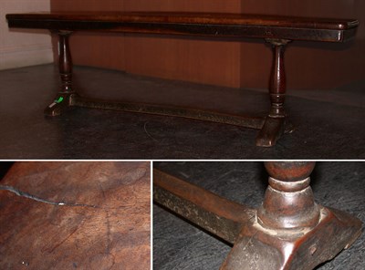 Lot 314 - Continental Baroque Walnut Bench The...