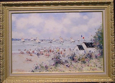 Lot 16A - Jean Pierre Dubord French, b.1949 SUR LA PLAGE...
