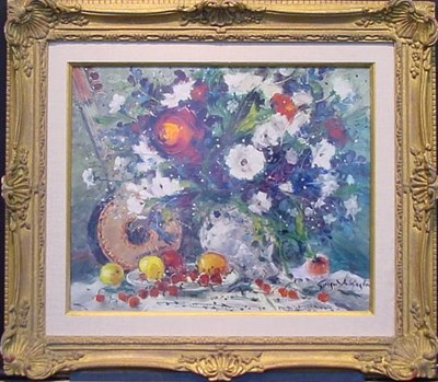 Lot 255 - Georges Yoldjoglou Continental, b.1935 FLEURS...