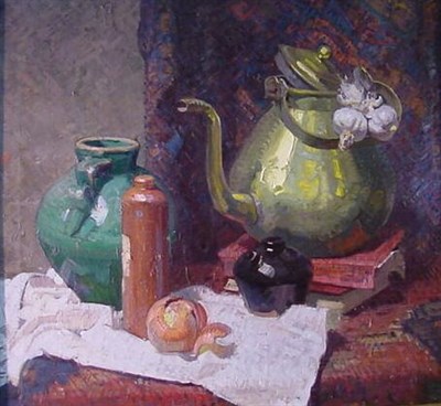 Lot 137 - Dean Cornwell 1892-1960 STILL LIFE Signed...