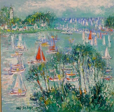 Lot 258 - Yolande Ardissone French, b.1927 SAILBOATS IN...