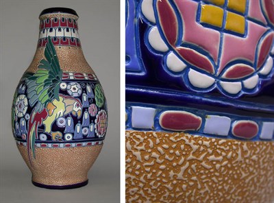 Lot 238 - Amphora Pottery Vase Of ovoid form, with...