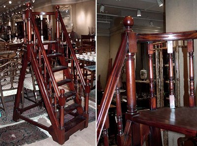 Lot 319 - Regency Style Mahogany Library Steps