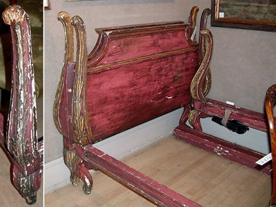 Lot 247 - Pair of Italian Rococo Style Painted and...
