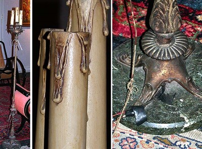 Lot 736 - Pair of Renaissance Revival Style Gilt-Metal...