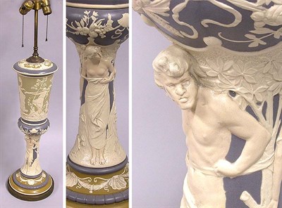 Lot 730 - German Salt Glazed Stoneware Covered Cup...