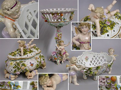 Lot 146 - Group of Three German Porcelain Articles...