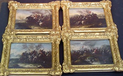 Lot 74 - Circle of Giovanni Luigi Rocco BATTLE SCENES:...