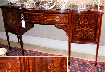 Lot 404 - Edwardian Satinwood Inlaid Mahogany Sideboard...