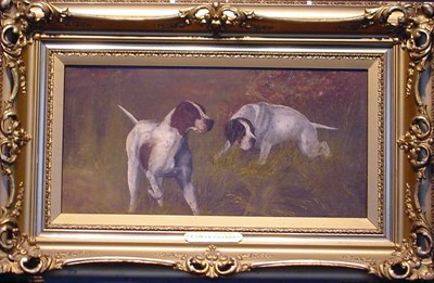 Lot 202 - After Gustav Muss-Arnolt POINTERS IN A FIELD...