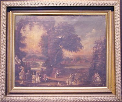 Lot 24 - Flemish School 18th Century ELEGANT FIGURES IN...