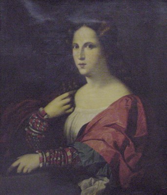 Lot 46 - After Titian PORTRAIT OF A WOMAN Oil on canvas...
