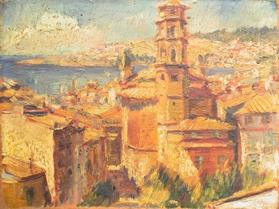 Lot 97 - Max Kuehne 1880-1968 ROOFTOPS, PALMA, MALLORCA,...