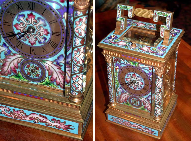 Lot 149 - French Gilt-Bronze Mounted Cloisonne Carriage...
