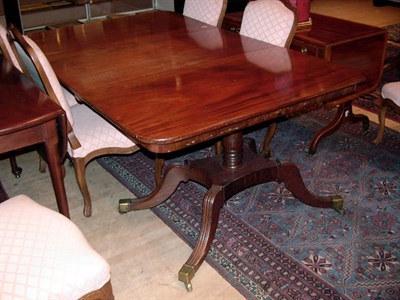 Lot 257 - Late Regency Mahogany Double-Pedestal Dining...