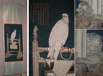 Lot 263 - Chinese School Hunting Falcon: Scroll painting