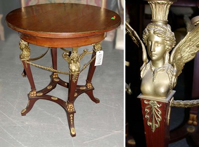 Lot 109 - Empire Style Bronze Mounted Mahogany Center...