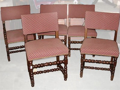 Lot 200 - Assembled Set of Eight William and Mary Walnut...
