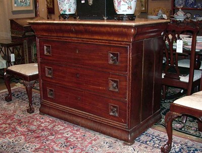 Lot 254 - Victorian Chest with Faux Painted Marble Top