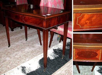 Lot 205 - Georgian Style Mahogany Fold-Over Dining Table...