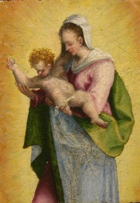Lot 49 - Attributed to Domenico Beccafummi MADONNA AND...