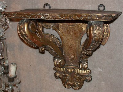Lot 355 - Regency Style Gilt-Wood Wall Bracket The...