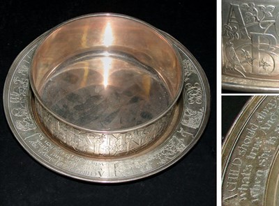 Lot 457 - American Sterling Silver Child's Bowl and...