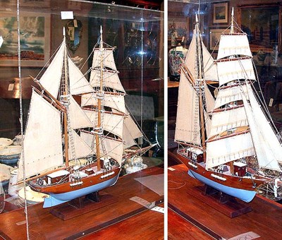 Lot 602 - Wood Model of a Ship