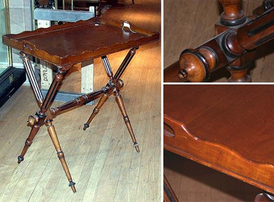 Lot 718 - Victorian Walnut Butler's Tray on Folding...