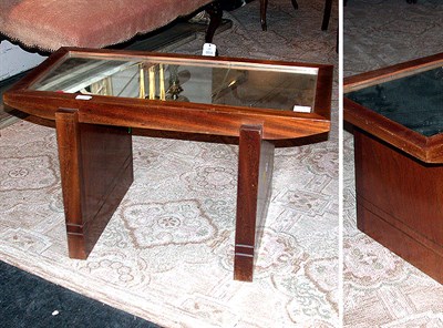 Lot 228 - Art Deco Mirrored Mahogany Low Table