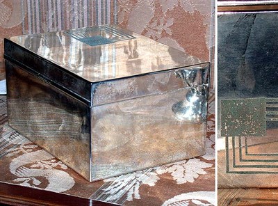 Lot 450 - Christofle Art Deco Silver Plated Treen Lined...