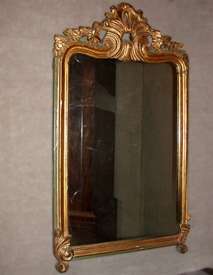 Lot 109 - Continental Rococo Painted and Gilt Mirror...