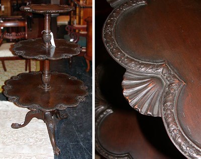 Lot 188 - George III Style Mahogany Three-Tier Dumbwaiter