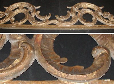 Lot 132 - Continental Rococo Carved Gilt-Wood Pediment...