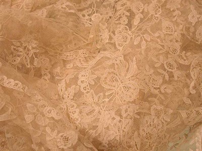 Lot 907A - Lace and Linen Panel 58 Inches x 136 inches....