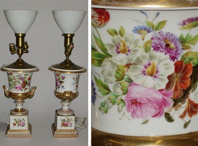 Lot 371 - Pair of Paris Porcelain Urns 19th Century Each...