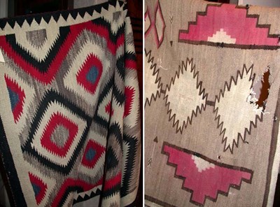 Lot 335 - Two Navajo Blankets Approximately 6 feet 7...