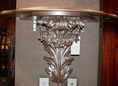 Lot 243 - Rococo Style Silvered Wood Console