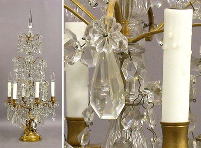 Lot 244 - Louis XV Style Gilt-Bronze Six-Light...