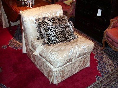 Lot 334 - Pair of Upholstered Side Chairs Together with...