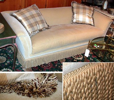 Lot 460 - Victorian Style Upholstered Sofa Together with...
